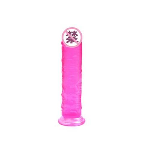 Érotique Soft Jelly Dildo Anal Butt Plug Pénis Réaliste Forte Ventouse Dick Jouet Pour Adulte G-Spot Orgasme Sex Toys Pour Femme - Rose S