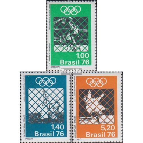 Brésil 1529-1531 (Complète Edition) Neuf Avec Gomme Originale 1976 Jeux Olympiques Été