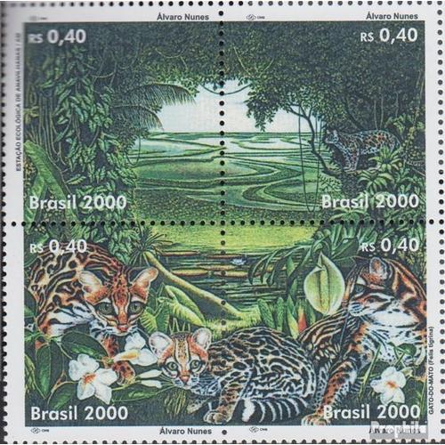 Brésil 3041-3044 Bloc De Quatre (Complète.Edition.) Neuf Avec Gomme Originale 2000 La Protection De L\'environnement