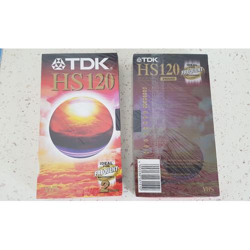 Cassettes pour enregistrements videos TDK H S 120 - Référence : TDK E 120HSEN