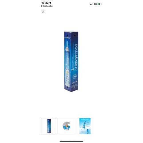 Cartouche cylindre recharge Sodastream 60L