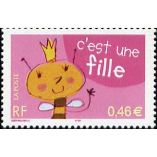 Timbre France 2002, Oblitéré - C'est Une Fille - 0.46 Yt3463