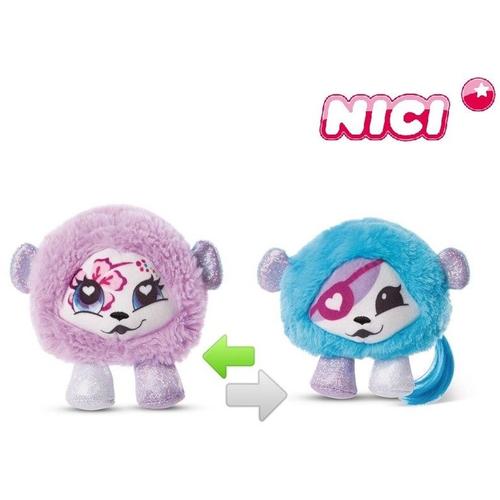 Nici - Pixidoos Pets - Peluche Réversible Singe Nanbi - 12 Cm