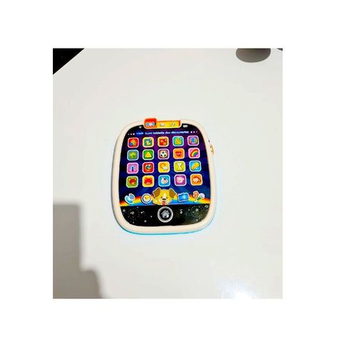 Lumi Des Decouvertes 1ère Tablette Tactile Lumineux 23 Chansons Abc Chiffre Forme Animaux Temps Chien Guide Histoires Bouton Maison Son Phrase Amusant 3 Modes Exploration Music Régl Vol Arrêt Auto