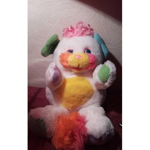 Peluche Popples De 28cm Blanc Au C?Ur Jaune