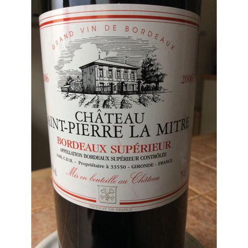 Grand Vin De Bordeaux Château Saint-Pierre Année 2006