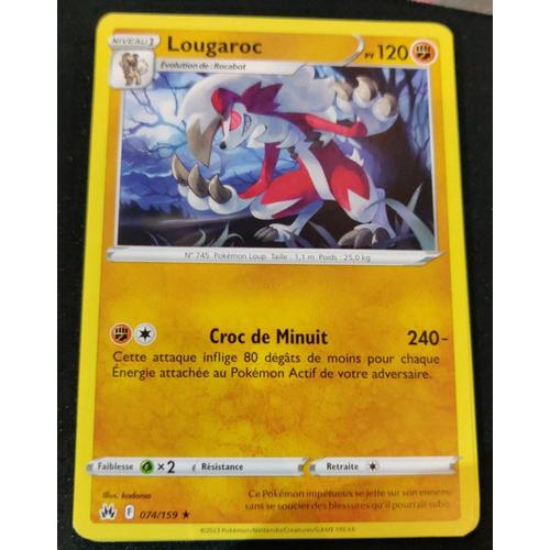 Pokemon Lougaroc 074 / 159 Rare Zenith Supreme