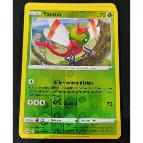 Pokemon Yanma Reverse 008 / 159 Zenith Suprême