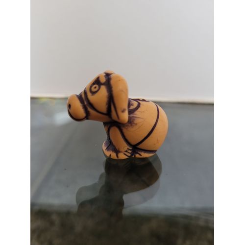 Figurine Kinder Double Face : Buffle/Nain 3cm