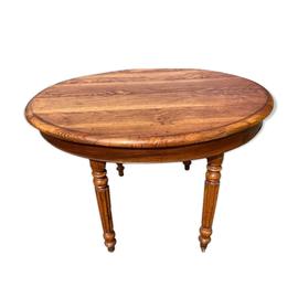 Table Ovale En Chne Massif Avec 4 Rallonges Bois