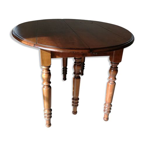 Table Ovale Style Louis Philippe Extensible 12 Couverts Bois