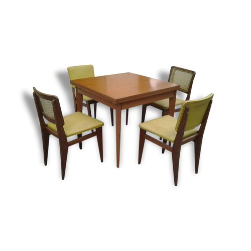 Ensemble Chaises Et Table Scandinave Bois