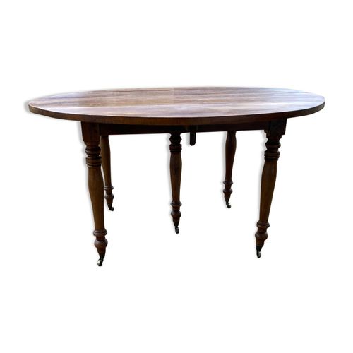 Table Ronde En Noyer De 130 Cm De Diamtre  Bois