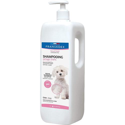 Shampooing 1 Litre Pelage Blanc Pour Chien