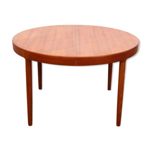 Table De Repas Scandinave Ronde En Teck 410 Pers Bois