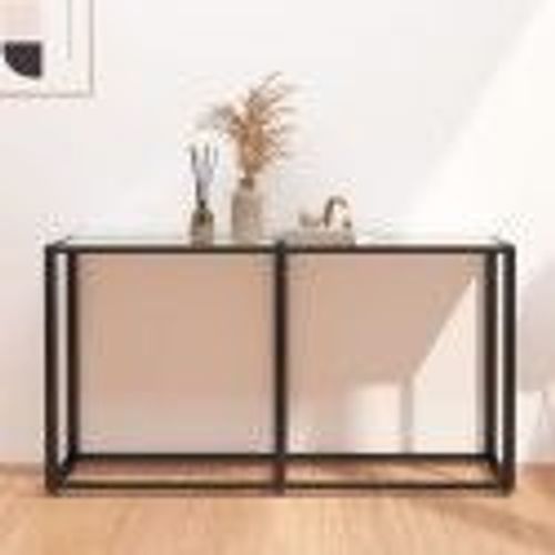 Vidaxl Table Console Marbre Blanc 140x35x75,5 Cm Verre Trempé