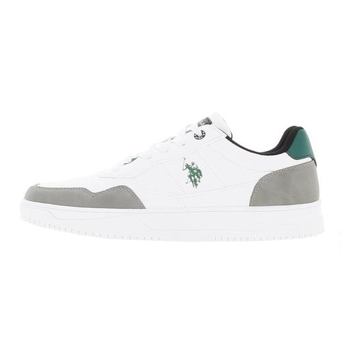 Chaussures Mode Ville Us Polo Dieza M White/green Blanc 20070