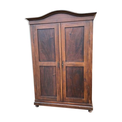 Armoire Rustique Vintage Sapin Peint Alsace 1910 Bois