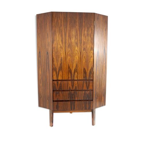 Armoire Angle Palissandre Annes 1960 Bois