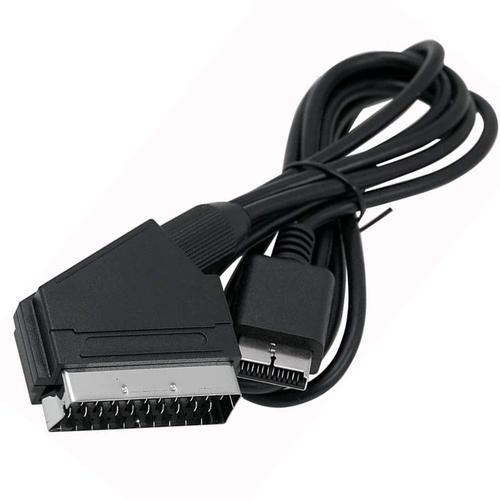 Console de jeu PS2 balai tête ligne PS3 RGB câble péritel câble AV pour PS3/PS2/PSOne PAL (pas pour HDMI)