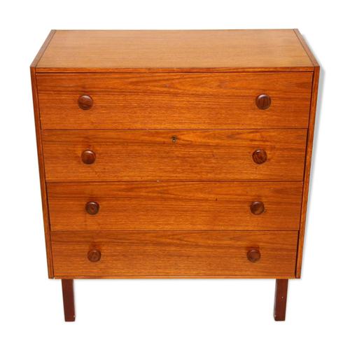 Commode En Teck Sude 1960 Bois