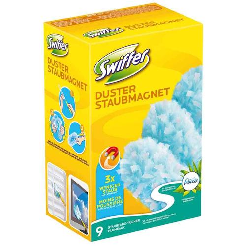 Swiffer Pack de 9 recharges Plumeau Swiffer avec parfum febreze