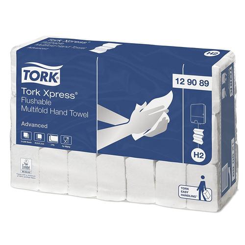 TORK Lot de 21 x 200 feuilles Essuie-mains Xpress 2 plis 25,5x21,2 cm