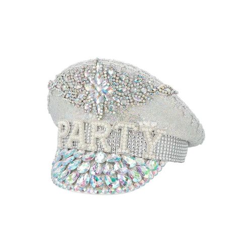 Casquette Capitaine Party Irisé Scintillant Adulte