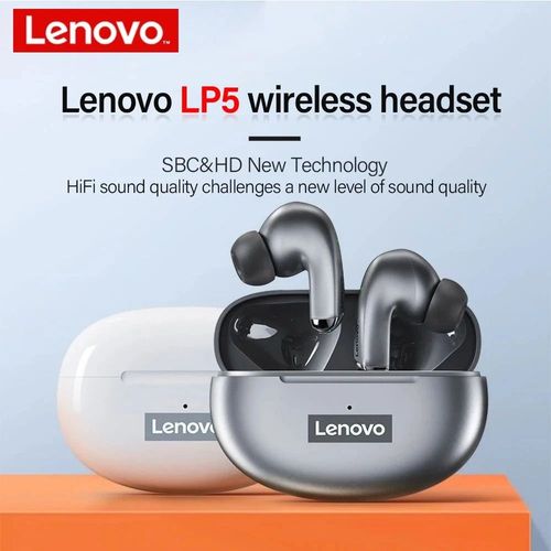 Écouteurs sans fil Lenovo LP5 BT5.0 Couplage à faible latence Annulation du bruit Écouteurs de sport