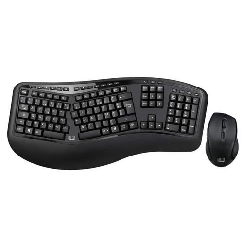 Kit clavier et souris sans fil ergonomique
