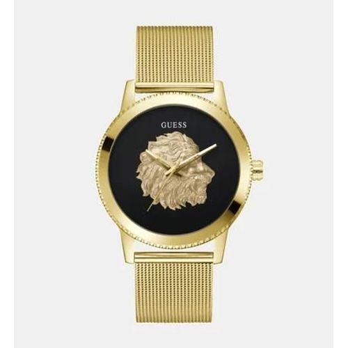 Guess - Montre Homme Mens Trend Noir, Doré Gw0702g1 - Doré