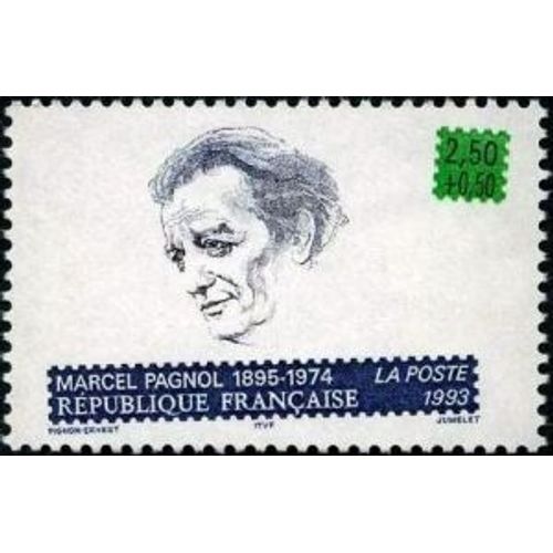 Timbre France 1993 Oblitéré - Marcel Pagnol (1895-1974) - 2.50 + 0.50 Yt2802
