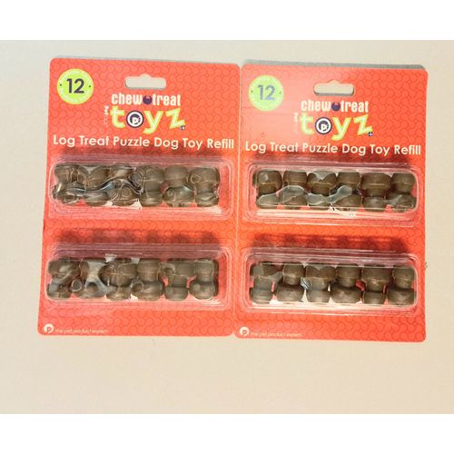 24 X Os À La Viande À Macher Pour Chien Jouet Chiot Toyz Recharge Grosse Croquette Récompense - Lot Neuf