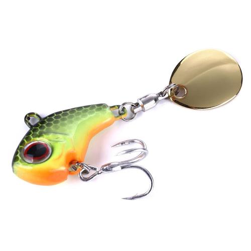 Leurre Appât Petit Tourbillon Vibrant Long Shot Rotation Paillettes Loup De Mer Bouche Basculante Vib-2 Couleurs, Petit Tourbillon 9g Sang Groove Crochet