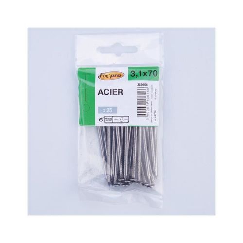 POINTE ACIER TP 3,1X70 /25