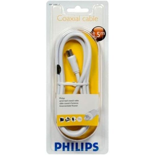 Philips SWV2516W - Câble RF - connecteur IEC mâle pour connecteur IEC femelle - 1.5 m - coaxial