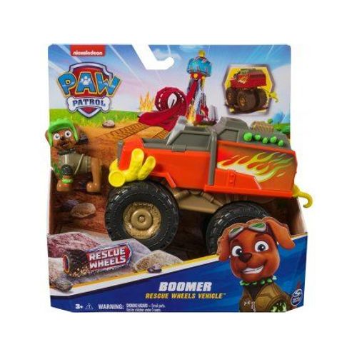 Coffret Pat Patrouille Collection Boomer + Véhicule Tout Terrain Wheels - Set Figurine Et Véhicule + 1 Carte Tigre