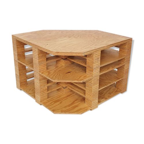 Bureau En Contreplaqu De Design Nerlandais Exceptionnel Bois