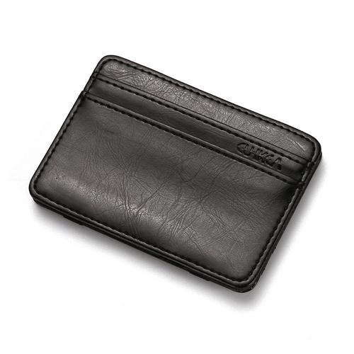 Portefeuille pour homme PU Magic Color Matching Bank Bag, Noir,LV1245