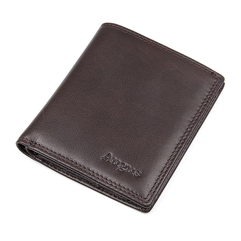 Porte-cartes RFID court pour homme, chocolat,LV1499