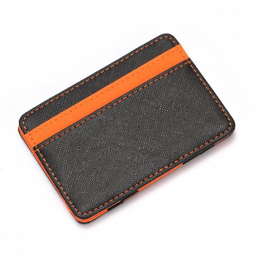 Portefeuille pour Homme Horizontal Magic Cross Pattern Color Matching Bag, Orange,LV1699