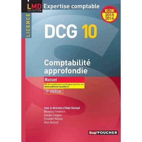 Dcg 10 Comptabilité Approfondie