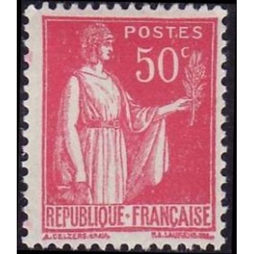 Timbre France 1932 Oblitéré - Type Paix 2ème Série - 50c Yt283