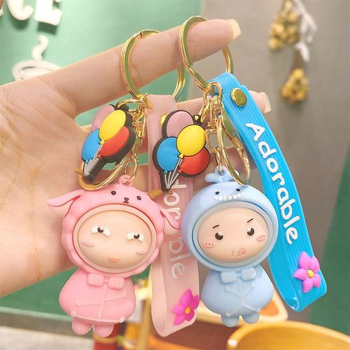 2pcs Poupée Lumineuse Porte-Clés Poupée Licorne Lumineuse Production De Pendentif De Sac De Voiture Pour Hommes Et Femmes