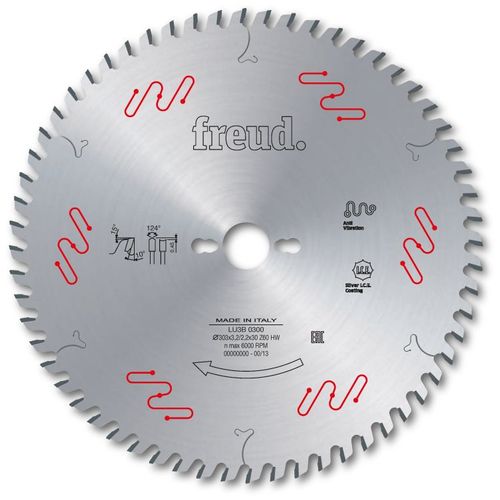 Lame gouge pour panneaux revêtus deux faces FREUD - Ø303 3,2/2,2 AL30 Z60 gouge - - F03FS05073 -LU3B 0300