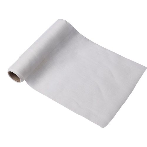 Chemin De Table Mousseline 28cmx5m Blanc