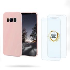 Evetane Coque Samsung Galaxy S20 FE Silicone liquide Rose + 2
