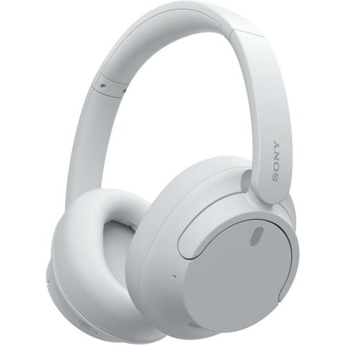 Sony WH-CH720N - Écouteurs avec micro - circum-aural - Bluetooth - sans fil, filaire - Suppresseur de bruit actif - jack 3,5mm - blanc