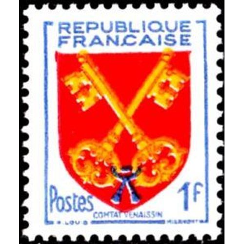 Timbre France 1955 Oblitéré - Comtat Venaissin - 1f Yt1047