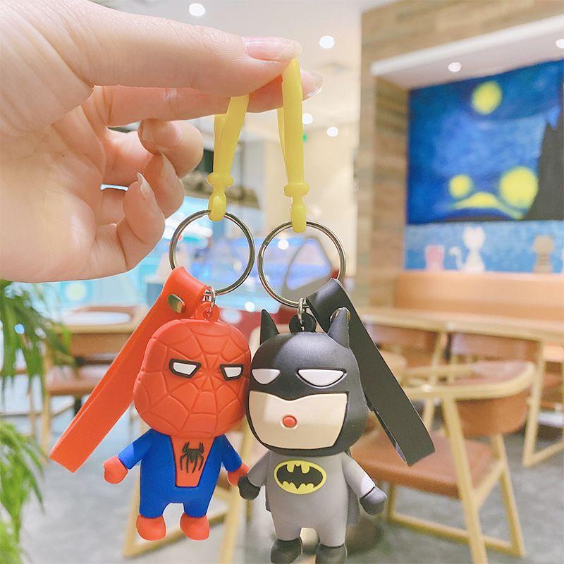 2pcs Porte-Cls Poupe Avengers Spider-Man Iron Man Captain ...